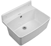 Zlewy i komory gospodarcze - Zlewozmywak komora gospodarcza PYRAMIS PLUS  biały (70178901) - miniaturka - grafika 1