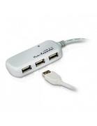 Huby USB - ATEN Przedłużacz USB 2.0 HUB 4-portowy 60m UE2120H - miniaturka - grafika 1