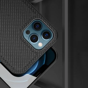 Dux Ducis Fino etui pokrowiec pokryty nylonowym materiałem iPhone 12 Pro Max czarny - Etui i futerały do telefonów - miniaturka - grafika 15