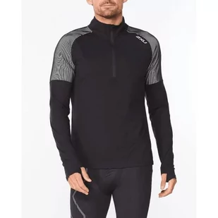 2XU Light Speed Shirt 1/2 Zip Długi rękaw Heren Czarny - Koszulki sportowe męskie - miniaturka - grafika 1