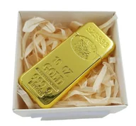 Trafika - Zapalniczka Prezentowa Gazowa Prezent Upominek Sztabka Złota - miniaturka - grafika 1