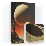 Tablice i flipcharty - Tablica magnetyczna CANVASboards 90x60 cm - obraz Trzy planety - miniaturka - grafika 1
