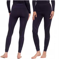 Spodnie narciarskie - Legginsy Termoaktywne Damskie Bielizna Bezszwowa Spodnie Termiczne MORAJ XL - miniaturka - grafika 1