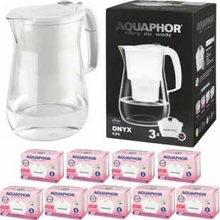 Dzbanek filtrujący Aquaphor Onyx 4,2 l + 9 wkładów, biały - Dzbanki filtrujące - miniaturka - grafika 1