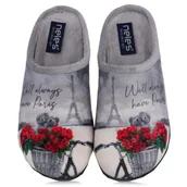 Kapcie damskie - Pantofle damskie hiszpańskie Neles 4310.685 GRIS R.39 - miniaturka - grafika 1