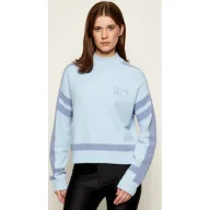 Swetry damskie - GUESS Półgolf KAMILA Relaxed fit - miniaturka - grafika 1