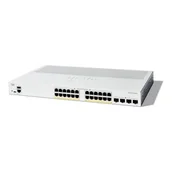 Pozostałe akcesoria sieciowe - - Cisco - Cisco Catalyst 1200-24P-4G - Switch - C3 - inteligentny - 24 x 10/100/1000Base-T + 4 x 10 Gigabit SFP+ - Możliwość montażu na - miniaturka - grafika 1