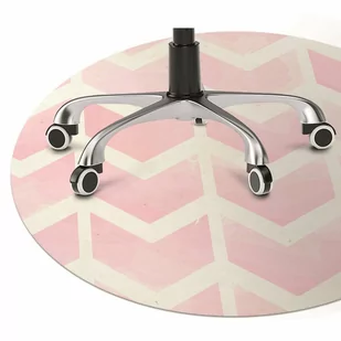 Mata na podłogę pod krzesło Różowe wektory fi100 cm - Podnóżki, podpórki, podkładki - miniaturka - grafika 1