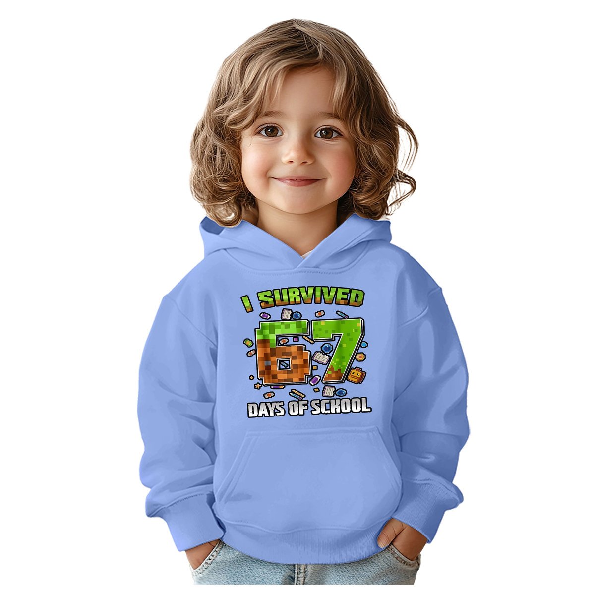 BLUZA DZIECIĘCA Z KAPTUREM 67 SIX SEVEN VIRAL 146-152 DLA DZIECKA PREZENT