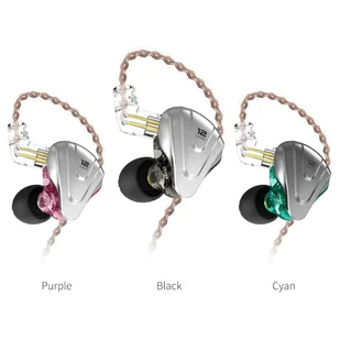 KZ ZSX Terminator Metal 5BA 1DD HIFI with Mic- Black - Słuchawki - miniaturka - grafika 6