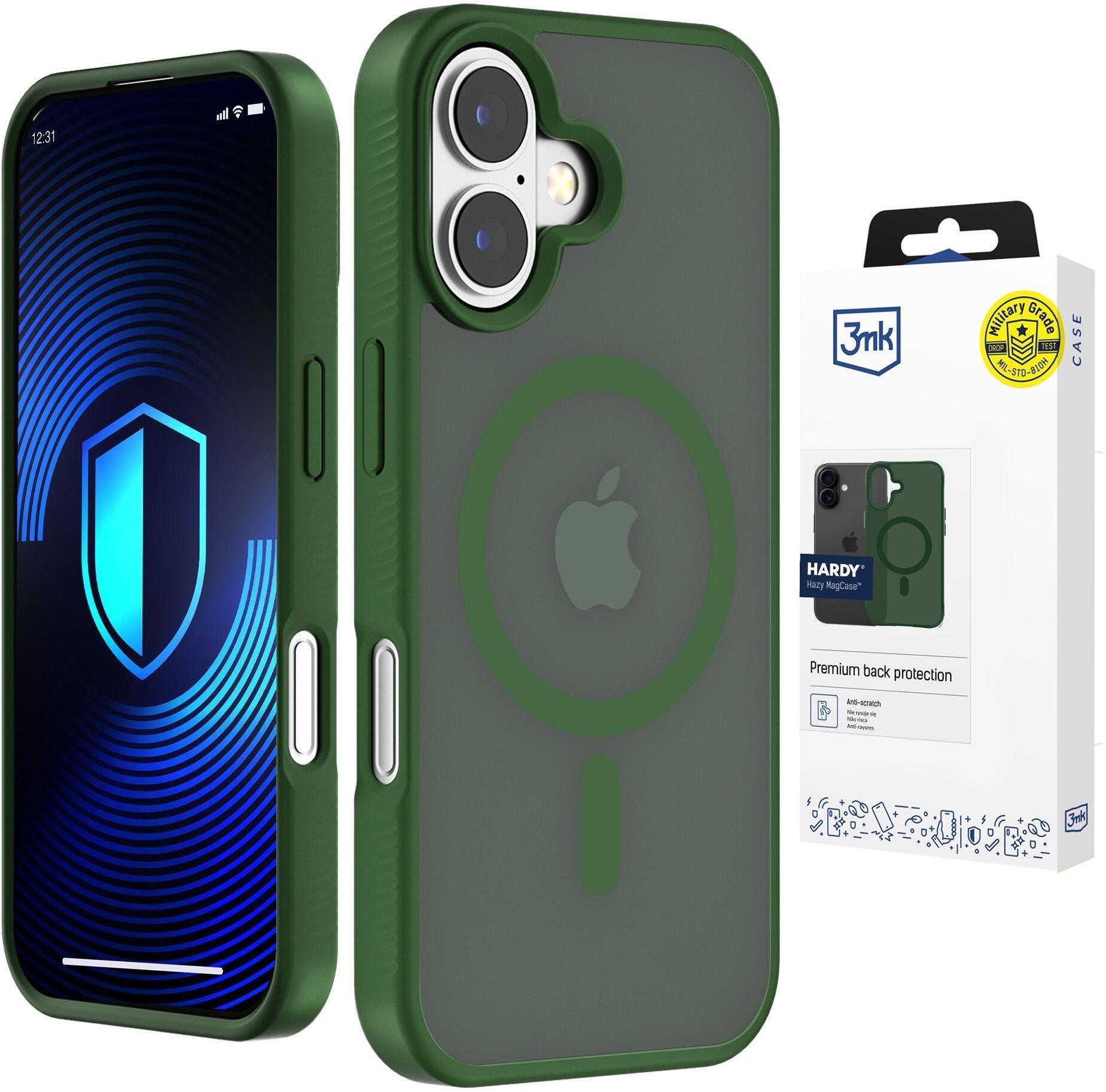 3MK Apple iPhone 16 - 3mk Hardy Hazy MagCase Green