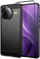 Etui i futerały do telefonów - Etui pancerne Supero do Poco F7 Pro, czarne + szkło hartowane - miniaturka - grafika 1