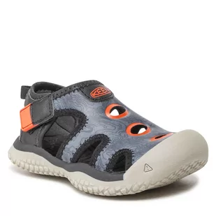 Keen Sandały Stingray 1026063 Black/Safety Orange - Sandały damskie - miniaturka - grafika 1