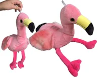 Maskotki i pluszaki - Maskotka Pluszowa RÓŻOWY FLAMING Pluszak Przytulanka Ptaszek ZOO ptak 35x30x24 - miniaturka - grafika 1