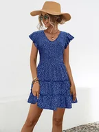 Sukienki - Ariel Tesoro Sukienka w kolorze niebiesko-białym - miniaturka - grafika 1