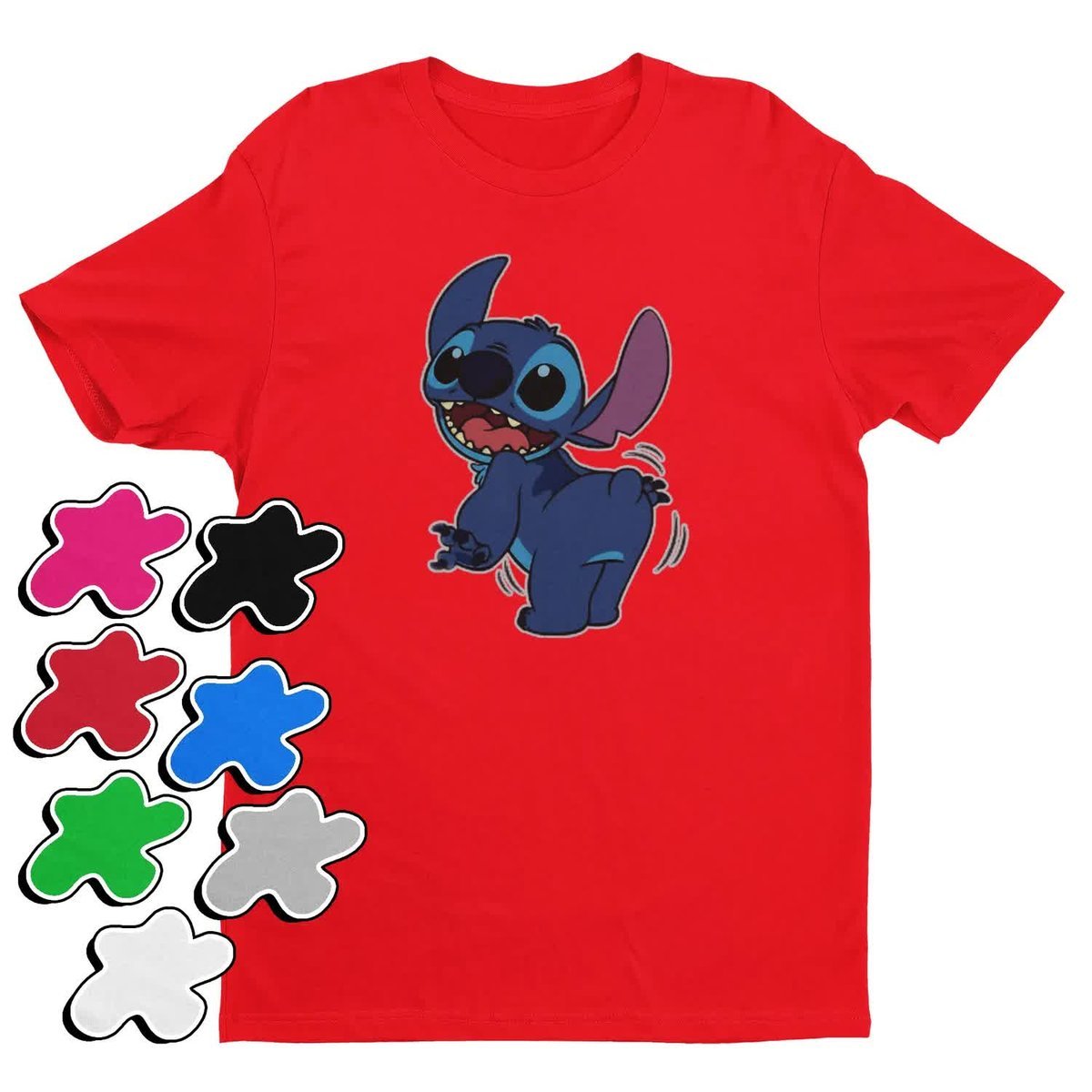Koszulka T-Shirt Dziecięca Z Nadrukiem Duży Wybór Lilo Stitch -M 134-140