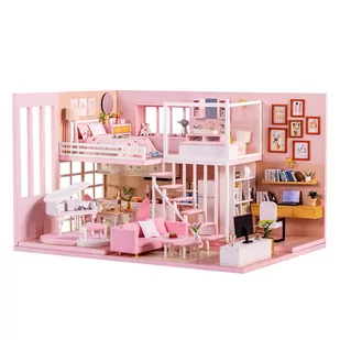 Habarri Habarri Miniaturowy domek Marzenie księżniczki K047 - Zabawki kreatywne - miniaturka - grafika 1