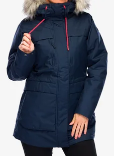 Kurtka zimowa damska Helly Hansen Coastal Parka - navy/vaporous grey/gum - Kurtki damskie - miniaturka - grafika 1