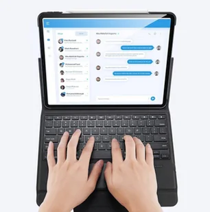 Dux Ducis Touchpad Keyboard Case etui na tablet bezprzewodowa klawiatura Bluetooth iPad Pro 12.9'' 2018 / 2020 / 2021 czarny - Etui i futerały do telefonów - miniaturka - grafika 11