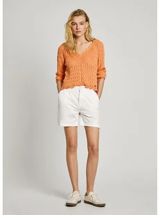 Pepe Jeans Szorty "Vania" w kolorze białym - Spodenki damskie - miniaturka - grafika 1