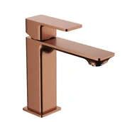 Baterie umywalkowe - KFA Bateria umywalkowa miedziana 16.3 cm z korkiem klik-klak Dust Armatura - miniaturka - grafika 1