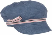 Czapki dla dzieci - Czapka Newsboy z Kokardą Len by bedacht, ciemnoniebieski, One Size - miniaturka - grafika 1