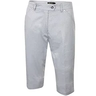 Spodenki damskie - Island Green Golf IGLSHO1688 damskie sportowe w kropki wzór bermudy szorty Silver Grey/Black 16 - miniaturka - grafika 1