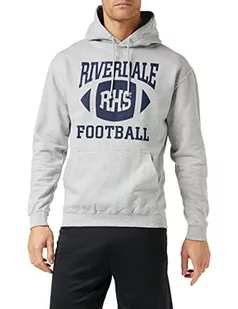 Popgear Męska bluza z kapturem Riverdale RHS piłkarska bluza z kapturem wrzosowy szary bluza z kapturem, szary, M - Piłka nożna - miniaturka - grafika 1