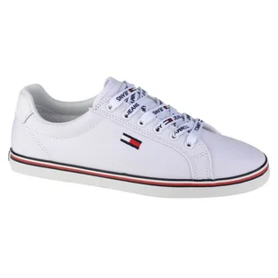 Buty Tommy Hilfiger Jeans Mono Sneaker W EN0EN00786-YBS białe - Trampki damskie - miniaturka - grafika 1