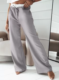 Spodnie damskie wide leg DARAMY szare Dstreet UY2102-M - Spodnie damskie - miniaturka - grafika 1