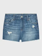Spodenki damskie - Pepe Jeans Szorty jeansowe Patty Short PG800783MR1 Niebieski Regular Fit - miniaturka - grafika 1