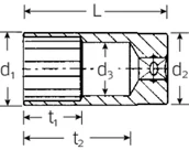 Klucze i nasadki - Nasadka 3/8" rozmiar 13/16", 12-kątna, długa STAHLWILLE - miniaturka - grafika 1