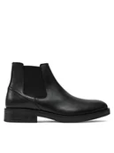 Botki męskie - Tommy Hilfiger Sztyblety Premium Hilfiger Tl Lth Chelsea FM0FM05185 Czarny - miniaturka - grafika 1