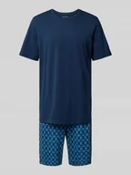 Piżamy męskie - Piżama z prążkowanym, okrągłym dekoltem - miniaturka - grafika 1