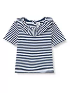 Bluzy dla dziewczynek - Petit Bateau Bluza dziecięca Unisex, Niebieski średniowieczny/biały marshmallow, 24 miesięcy - miniaturka - grafika 1