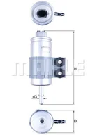 Filtry paliwa - Filtr paliwa Mahle KL 510 - miniaturka - grafika 1