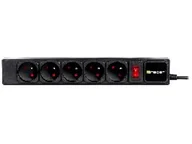 Listwy zasilające - Listwa zasilająca TRACER PowerGear 5 m Black (5 gniazd) - miniaturka - grafika 1