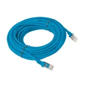 Patchcordy - Lanberg Patch cord kat.5E 10M niebieski PCU5-10CC-1000-B - miniaturka - grafika 1