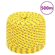 Żeglarstwo - vidaXL Linka żeglarska, żółta, 8 mm, 500 m, polipropylen - miniaturka - grafika 1