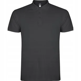 Koszulka POLO Męska Bawełna PIQUE Roly STAR 6638 STALOWY GRANAT 2XL - Koszulki męskie - miniaturka - grafika 1