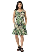 Sukienki - Jack Wolfskin Damska sukienka Paradise Midnight Blue All Over m 1506821 - miniaturka - grafika 1