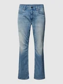 Spodnie męskie - Jeansy o kroju straight fit z naszywką z logo model ‘Mosa’ - miniaturka - grafika 1