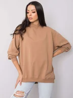 Bluzy damskie - Camelowa bluza Twist-S/M - miniaturka - grafika 1