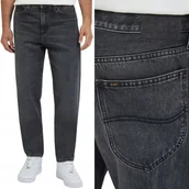 Spodnie męskie - Lee OSCAR Black Star LUŹNE ZWĘŻANE SPODNIE JEANSOWE BEZ STRECZU W34 L32 - miniaturka - grafika 1