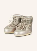 Kozaki damskie - Moon Boot Moon Boots Icon Low Glance gold - MOON BOOT - miniaturka - grafika 1