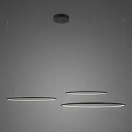 Lampy sufitowe - Altavola Design Ledowe Okręgi lampa wisząca 91W czarna LA075/CO3_100_in_4k_black_dimm - miniaturka - grafika 1