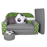 Łóżeczka i kojce - Sofa Kanapa Łóżko Dla Dzieci Rozkładana Football - miniaturka - grafika 1