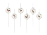 Słomki do napojów - Słomki urodzinowe Koniki - 6 szt. - miniaturka - grafika 1