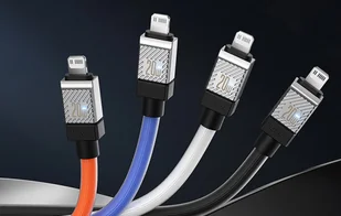 Kabel szybko ładujący Baseus USB-C do Lightning CoolPlay Series 20W 2m (pomarańczowy) - Kable - miniaturka - grafika 11