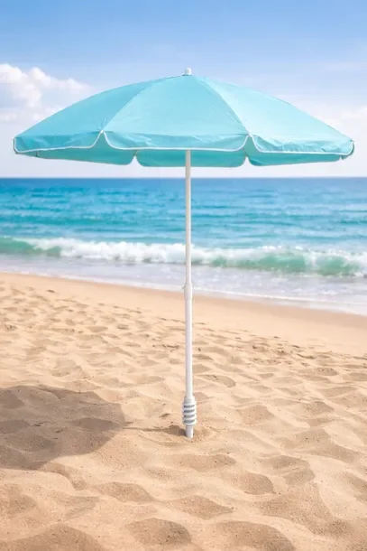Parasol Ogrodowy Plażowy Balkonowy Tarasowy + Hak 180 Cm